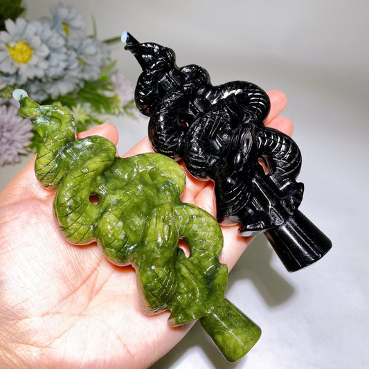 5.6" Sword with Snake Decor Carving Crystal Healing Bulk Wholesale