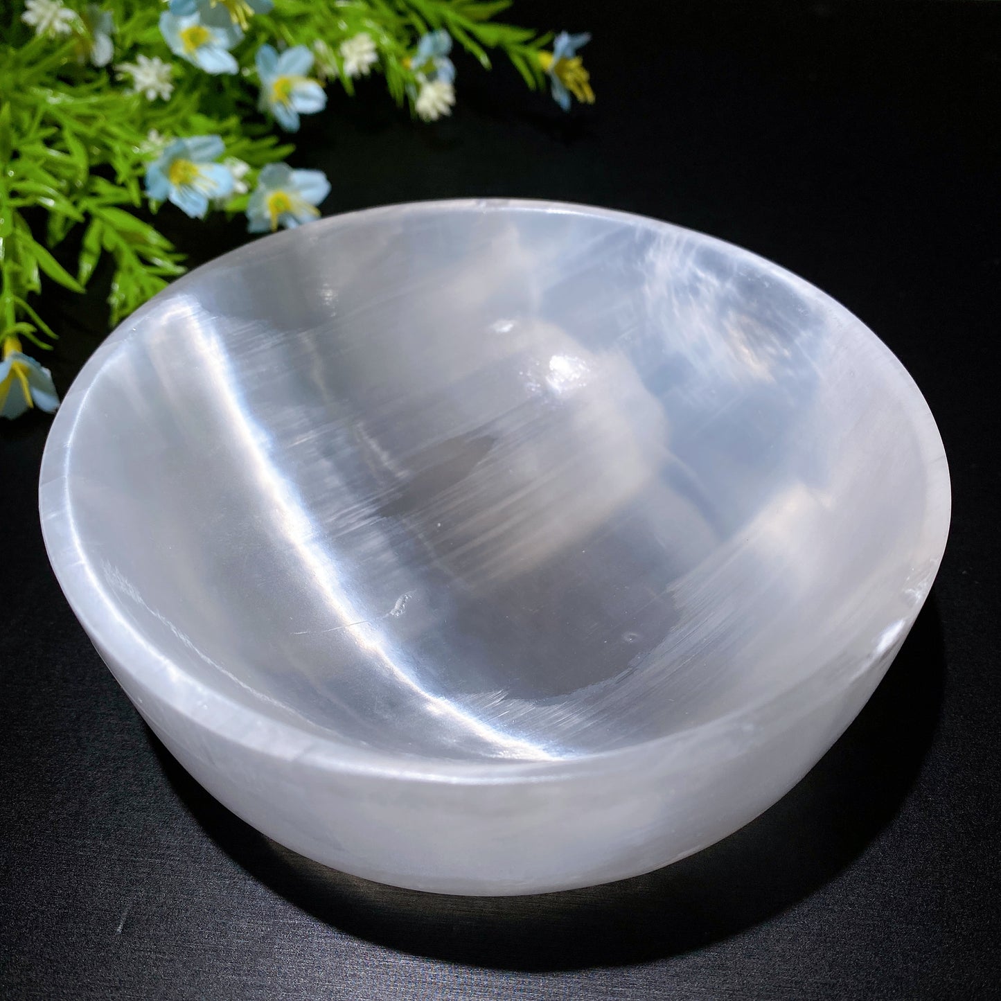 12cm Selenite Bowl Carvings Crystal Healing Bulk Wholesale