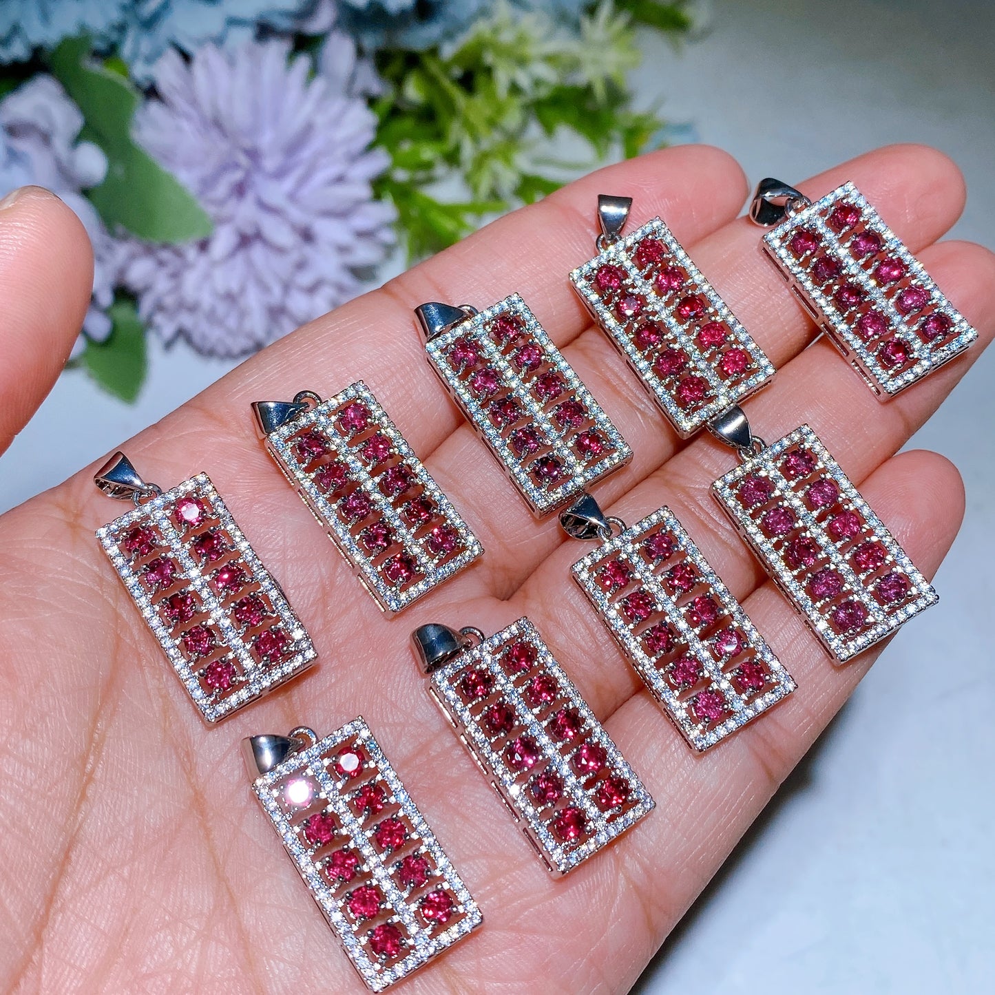 Cooper Silver Plated Crystal Pendant Crystal Healing Bulk Wholesale