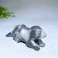 3.5" Natural Gemstone Crystal Beaver Carving Crystal Healing Bulk Wholesale