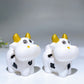 2.4" White Jade Cow Carving Crystal Healing Bulk Wholesale