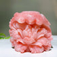 3.6" Unique Hand Carved Natural Pink Opal Bird Peony Free Form Crystal Healing Bulk Wholesale
