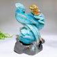 Hand Carved Unique Natural Caribbean Calcite Parrot Peony Cloud Free Form Crystal Healing Bulk Wholesale