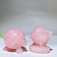 1.7"-1.9" Rose Quartz Kirby Jigglypuff Carving Crystal Healing Bulk Wholesale