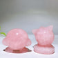 1.7"-1.9" Rose Quartz Kirby Jigglypuff Carving Crystal Healing Bulk Wholesale