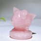 1.7"-1.9" Rose Quartz Kirby Jigglypuff Carving Crystal Healing Bulk Wholesale