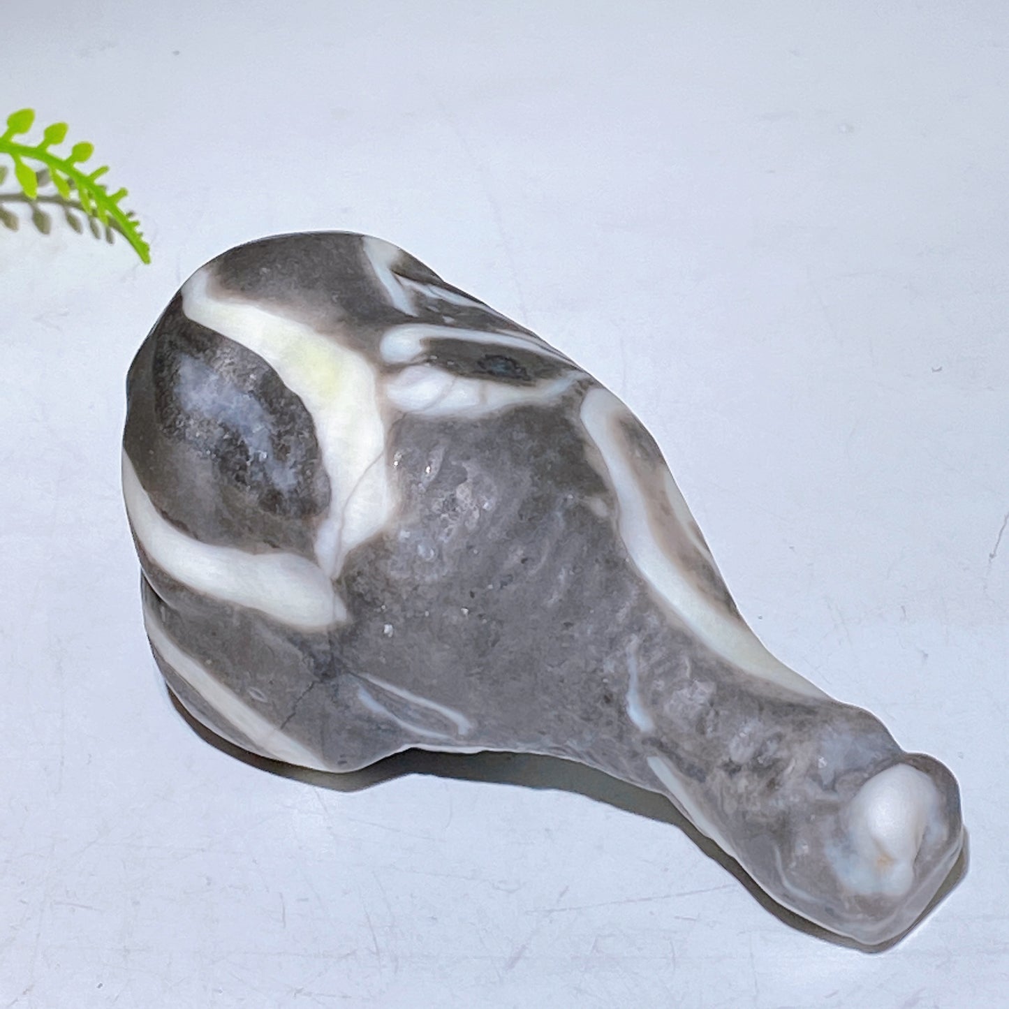 Natural Yellow Jade Shell Stone Chicken Leg Carving Crystal Healing Bulk Wholesale