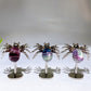 Natural Crystal Spider Carving with Fixed Metal Display Stand Wholesale