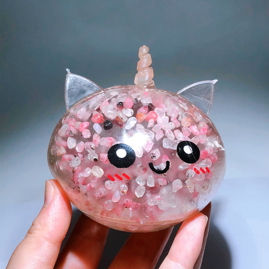 Crystal Chips Infused Squishy Toy Stress Relief Toy Wholesale