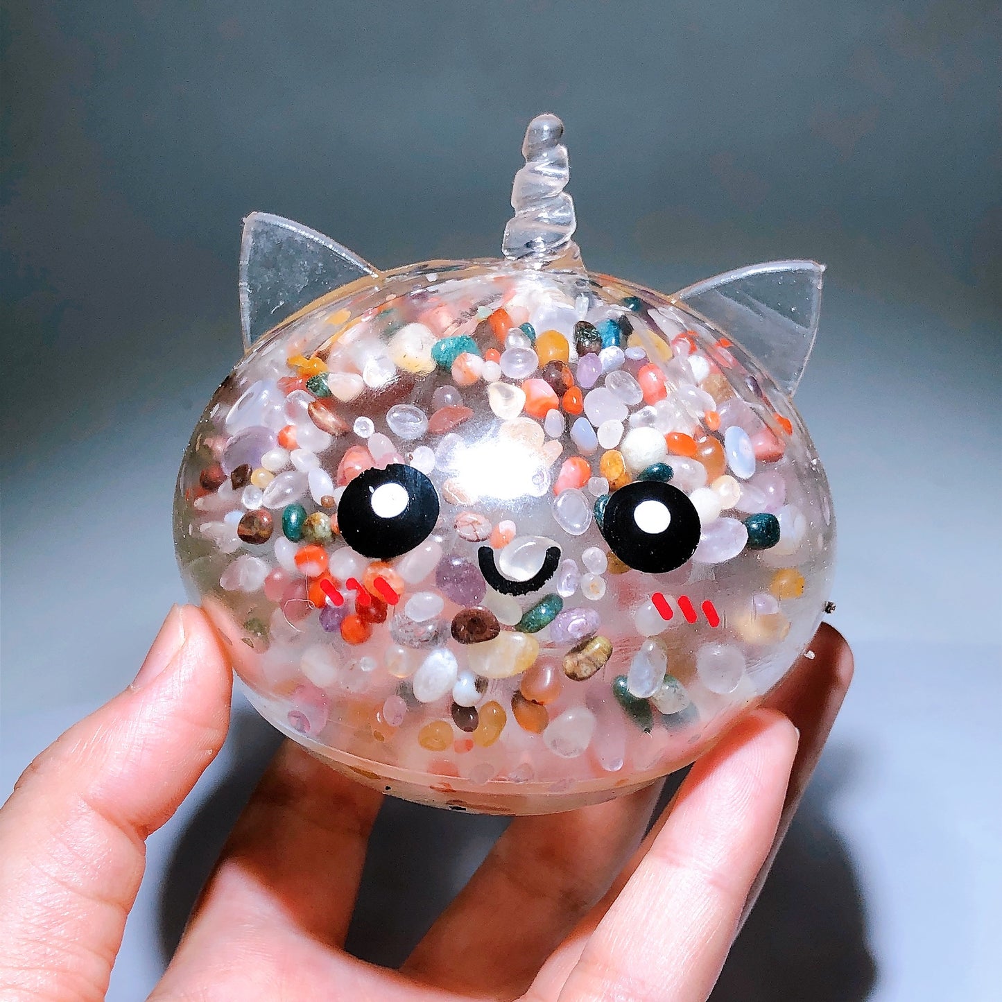 Crystal Chips Infused Squishy Toy Stress Relief Toy Wholesale