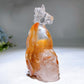 5.0" Unique Red Quartz Unicorn on Skull Carving Crystal Healing Bulk Wholesale