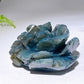Hand Carved Unique Natural Labradorite Flowewr Carving with Flash Crystal Healing Bulk Wholesale
