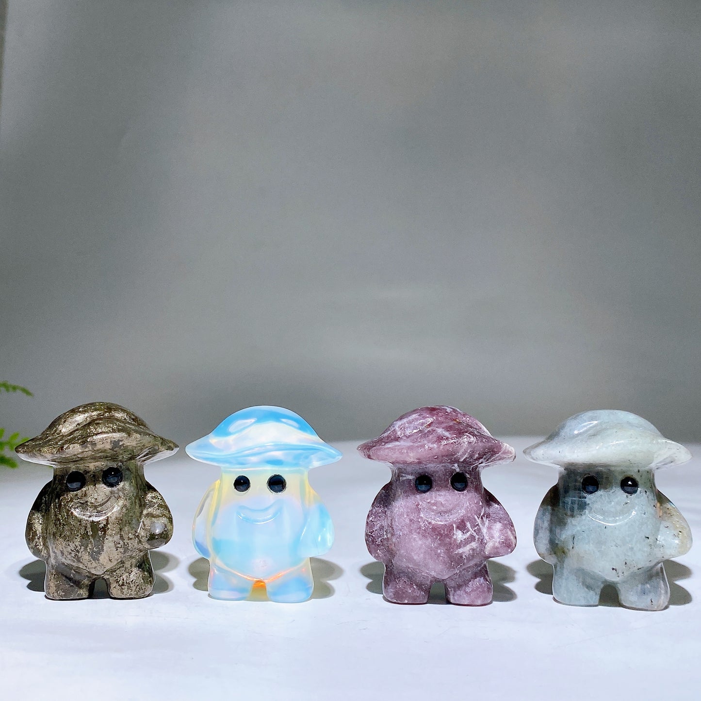 1.9" Mixed Crystal Mushroom Kid Carving Crystal Healing Bulk Wholesale