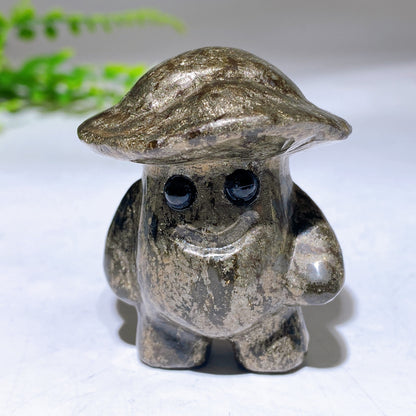 1.9" Mixed Crystal Mushroom Kid Carving Crystal Healing Bulk Wholesale