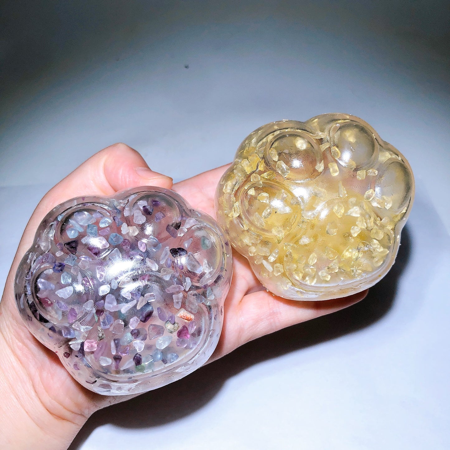 Crystal Chips Infused Squishy Toy Stress Relief Toy Wholesale