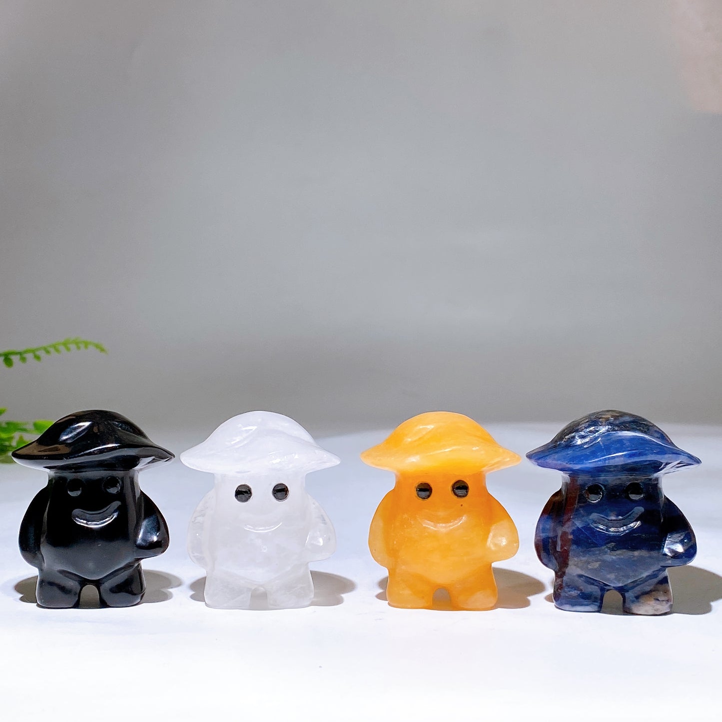 1.9" Mixed Crystal Mushroom Kid Carving Crystal Healing Bulk Wholesale