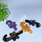 3.1"-3.3" Mixed Crystal Candy Cane Carvings Crystal Healing Bulk Wholesale