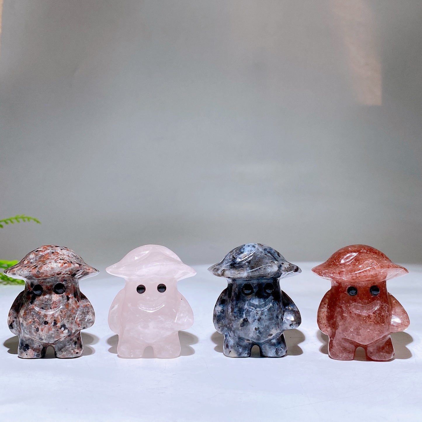 1.9" Mixed Crystal Mushroom Kid Carving Crystal Healing Bulk Wholesale