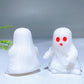 2.3" White Jade Ghost Carving with Skateboard for Halloween Crystal Healing Bulk Wholesale