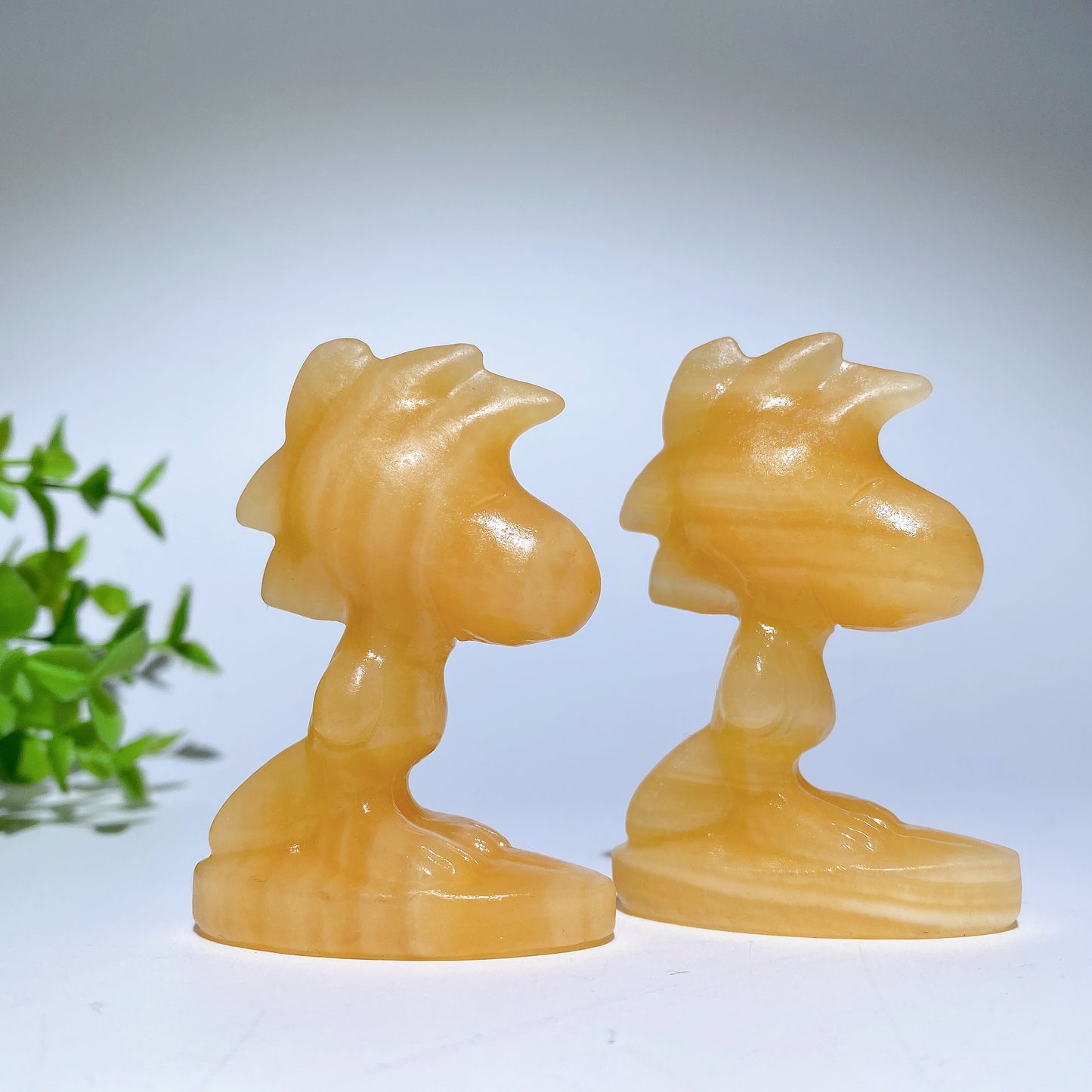 2.5" Green Aventurine Orange Calcite Cartoon Carvings Crystal Healing Bulk Wholesale