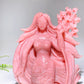 Unique Hand Carved Natural Pink Opal Mermaid Dolphin Coral Wave Free Form Crystal Healing Bulk Wholesale