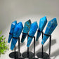 4.2"-5.0" Blue Apatite Wand with Stand Crystal Healing Bulk Wholesale