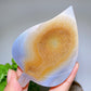 3.9" Druzy Agate Leaf Carvings Crystal Healing Bulk Wholesale