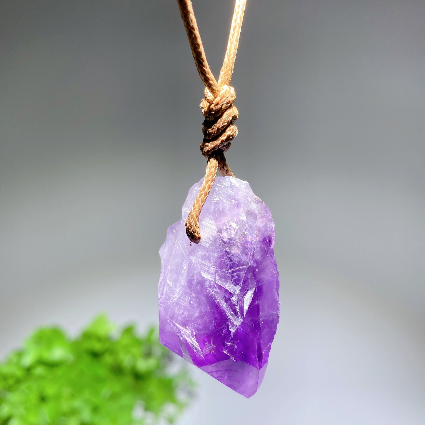 1.5"-2.3" Raw Amethyst Necklace Bulk Wholesale