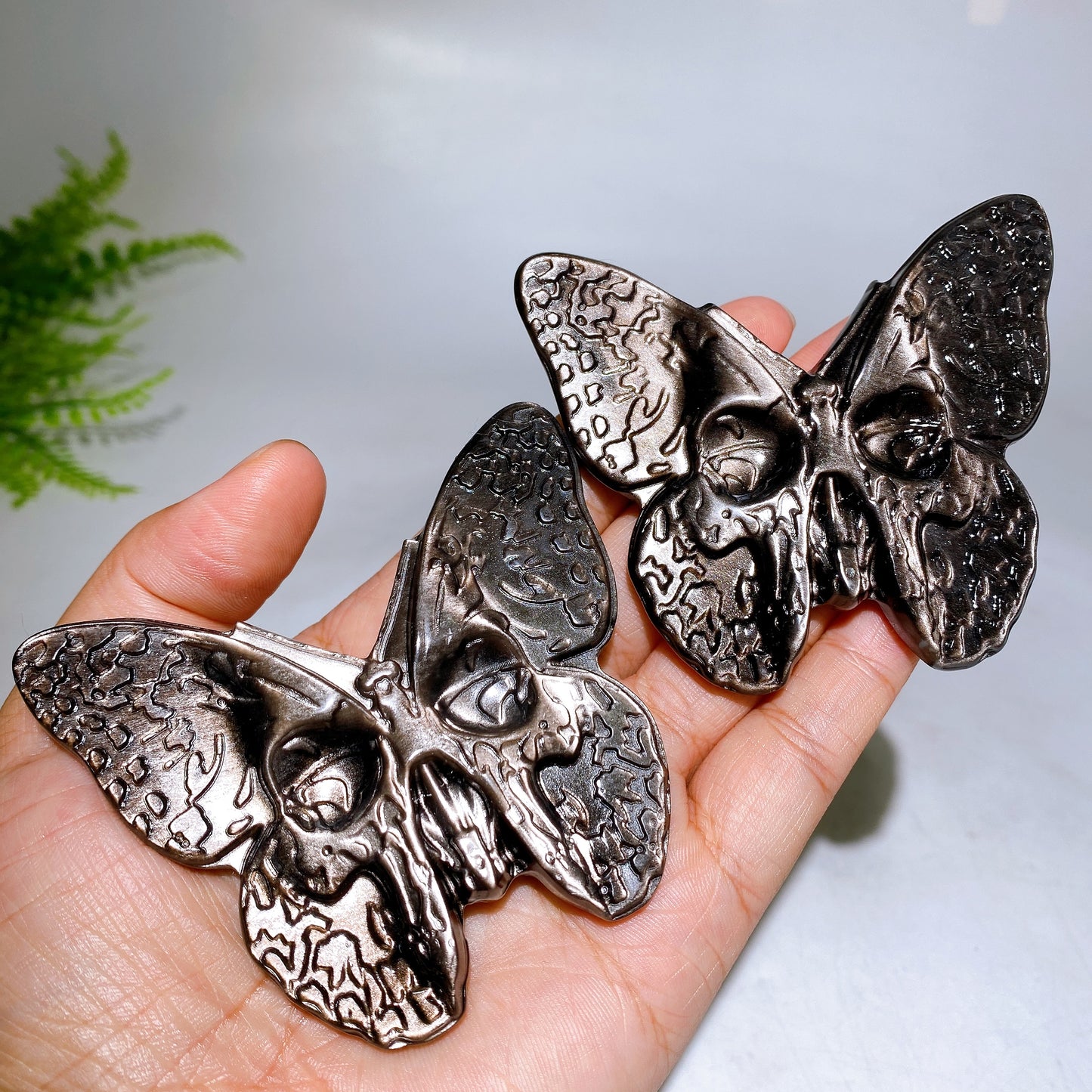 Crystal Skull Butterfly Carving Wholesale