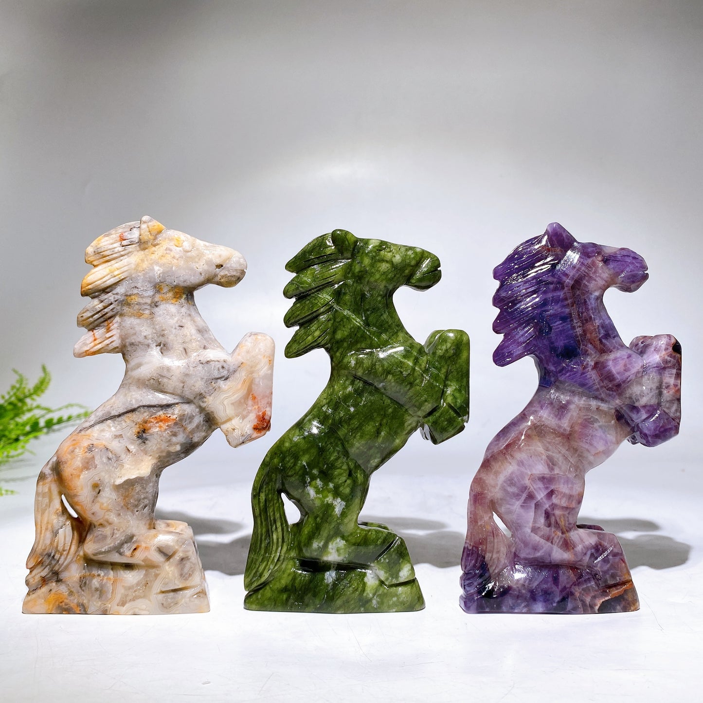 15cm Natual Gemstone Horse Carving Crystal Healing Bulk Wholesale