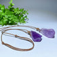 1.5"-2.3" Raw Amethyst Necklace Bulk Wholesale