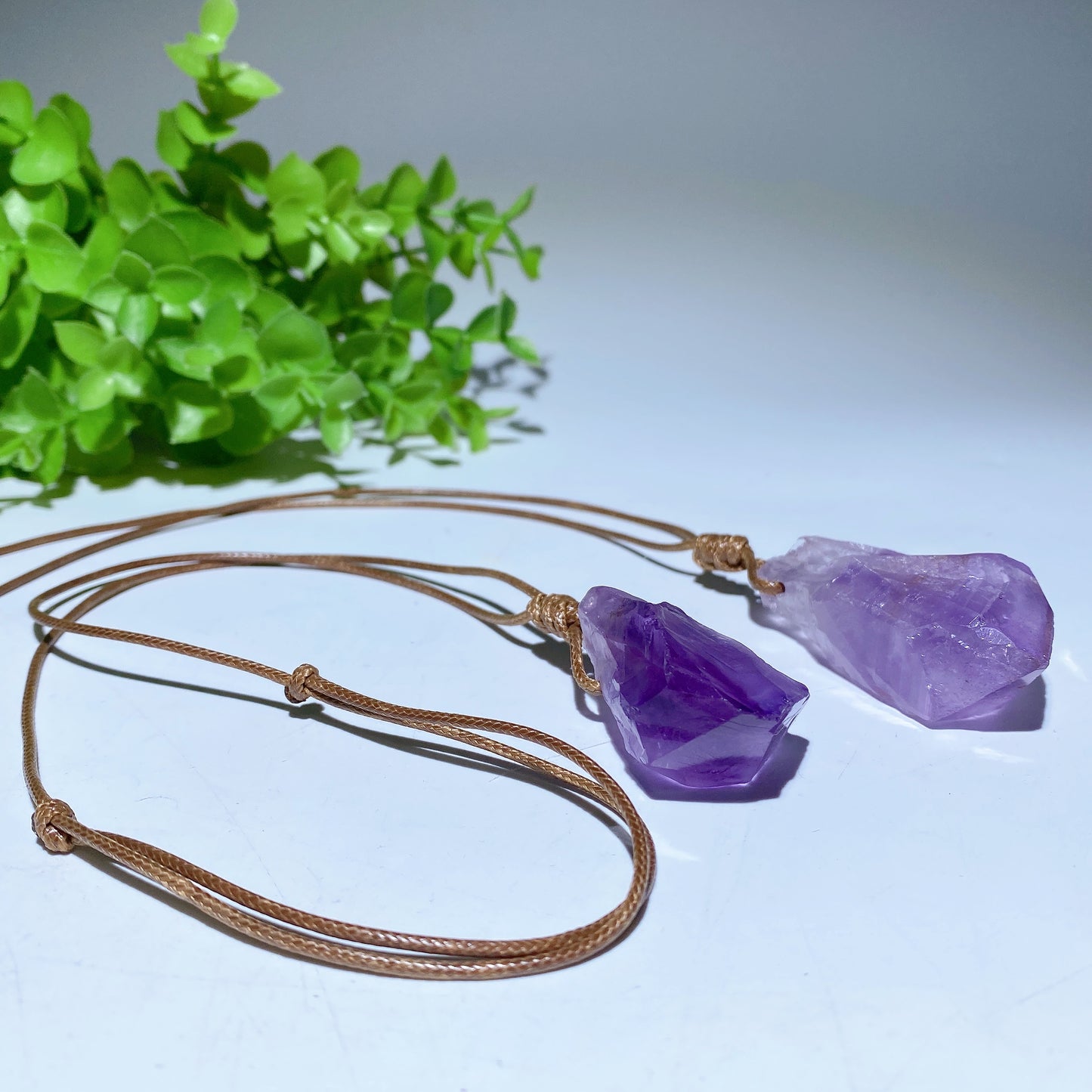 1.5"-2.3" Raw Amethyst Necklace Bulk Wholesale