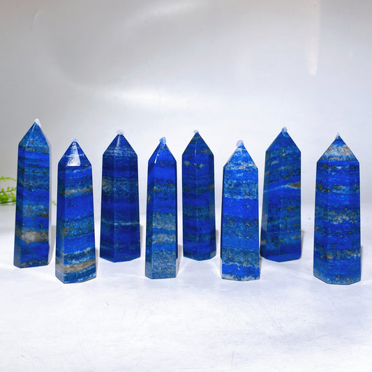 3.5"-4.2" Natural Lapis Lazuli Point Crystal Healing Bulk Wholesale