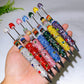 Bling Rhinestone DIY Beadable Twist Ballpoint Pen with Natural Crystal Bead Crystal Healing Bulk Wholesale