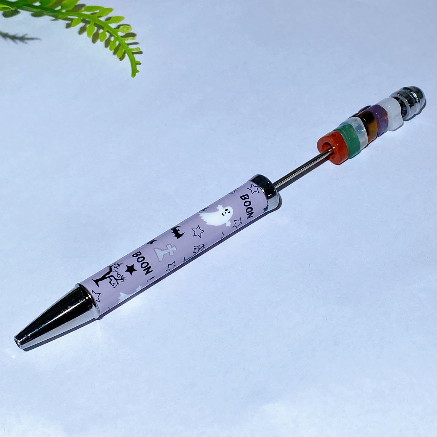 Twist Ballpoint Pen with Natural Crystal Beads for Halloween Christmas Crystal Healing Bulk Wholesale