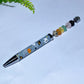 Twist Ballpoint Pen with Natural Crystal Beads for Halloween Christmas Crystal Healing Bulk Wholesale