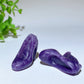 1.3" Purple Mica High-heeled Shoes Carvings Bulk Wholesale