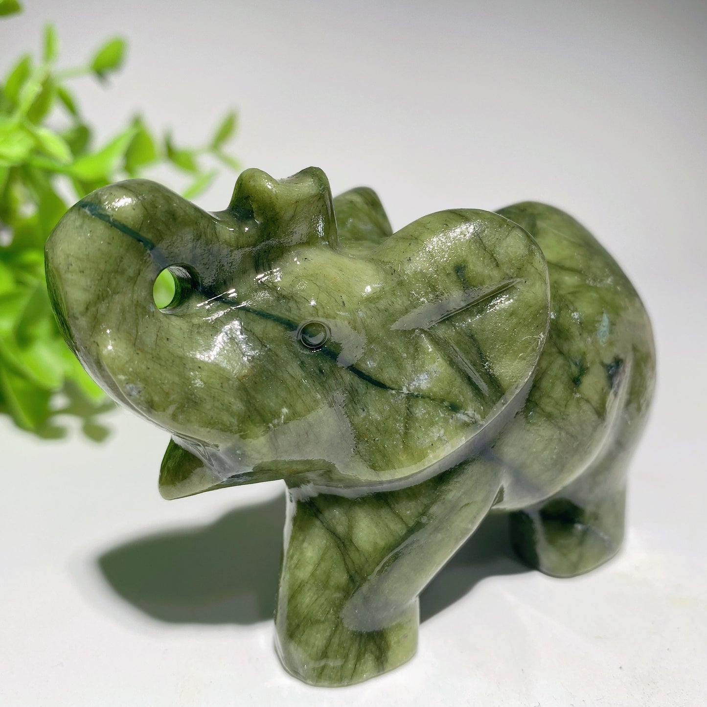 3.2" Mixed Crystal Elephant Carvings Bulk Wholesale