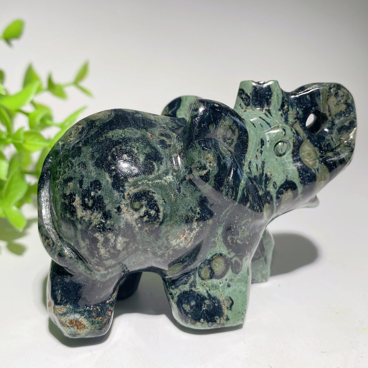 3.2" Mixed Crystal Elephant Carvings Bulk Wholesale