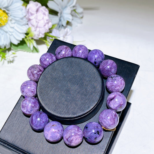 14mm Charoite Bracelet Crystal Healing Bulk Wholesale
