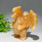 5.1" Orange Calcite Charmander Pokemon Series Carvings Crystal Healing Bulk Wholesale