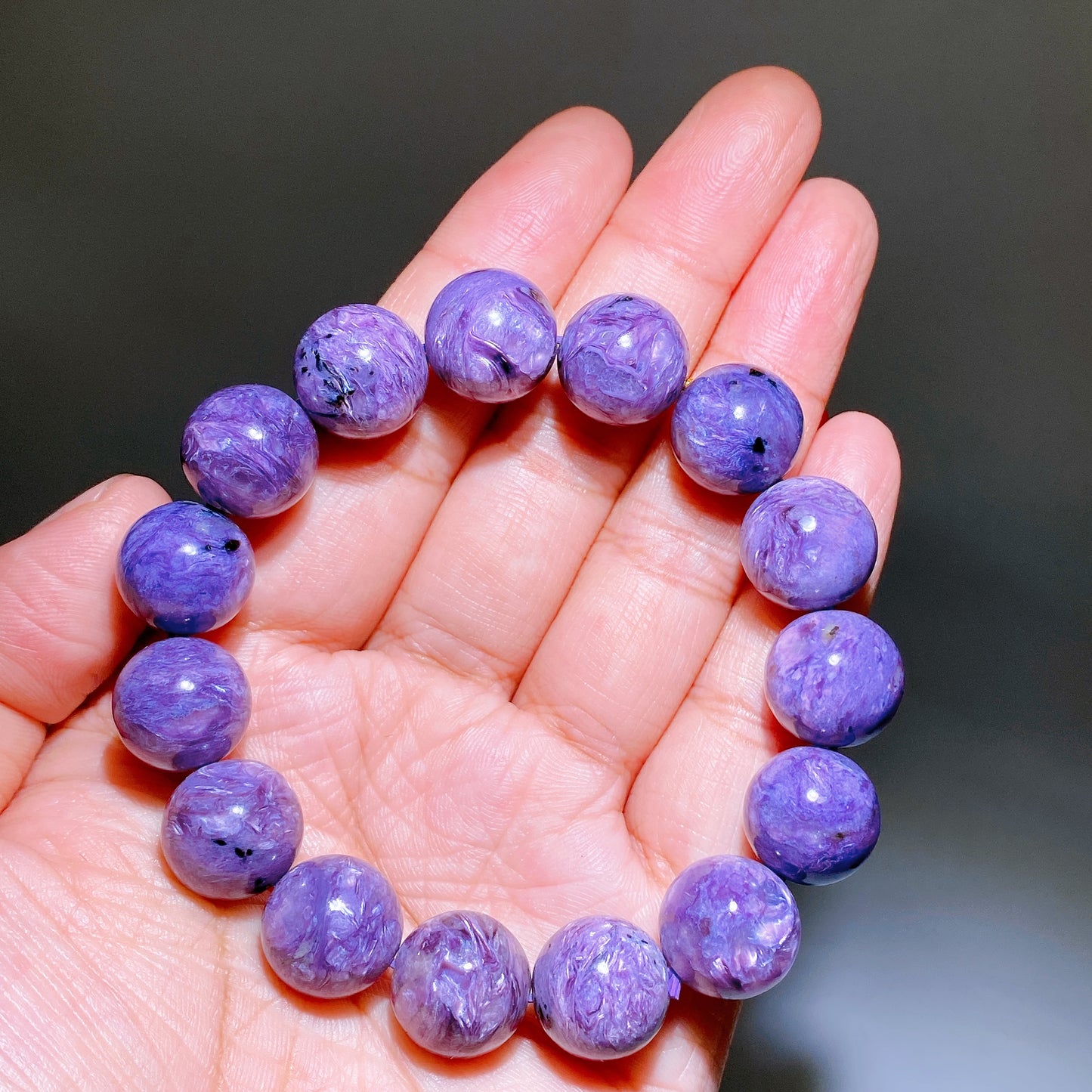14mm Charoite Bracelet Crystal Healing Bulk Wholesale