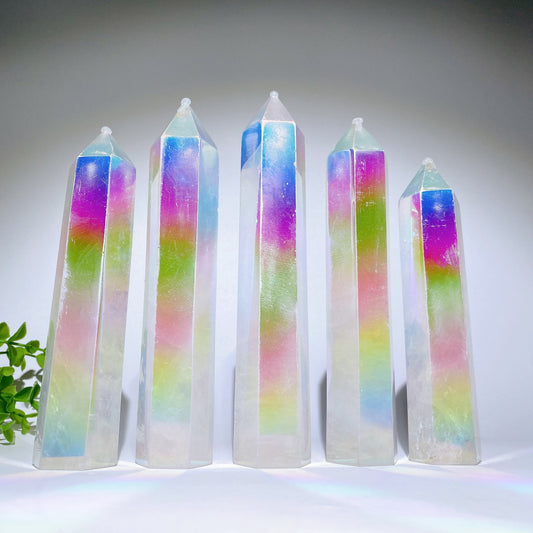 12-20cm Aura Angel Crystal Tower Bulk Wholesale