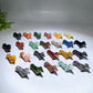 3.1" Natural Crystal Sausage Dog Carving Wholesale