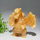 5.1" Orange Calcite Charmander Pokemon Series Carvings Crystal Healing Bulk Wholesale