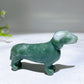 3.1" Natural Crystal Sausage Dog Carving Wholesale