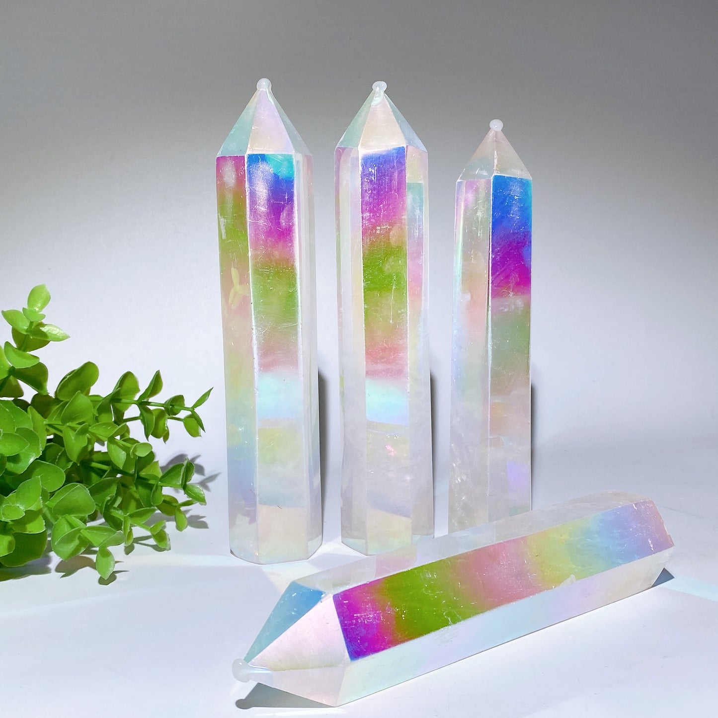 12-20cm Aura Angel Crystal Tower Bulk Wholesale