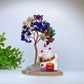 12cm Crystal Chips Fortune Tree with Maneki-neko Free Form Bulk Wholesale