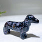 3.1" Natural Crystal Sausage Dog Carving Wholesale