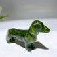 3.1" Natural Crystal Sausage Dog Carving Wholesale